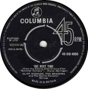 Cliff Richard & The - Next Time/Bachelor Boy - Used Vinyl Record 7" image 1