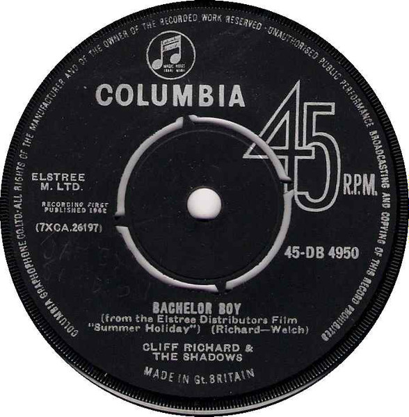 Cliff Richard & The - Next Time/Bachelor Boy - Used Vinyl Record 7" image 2