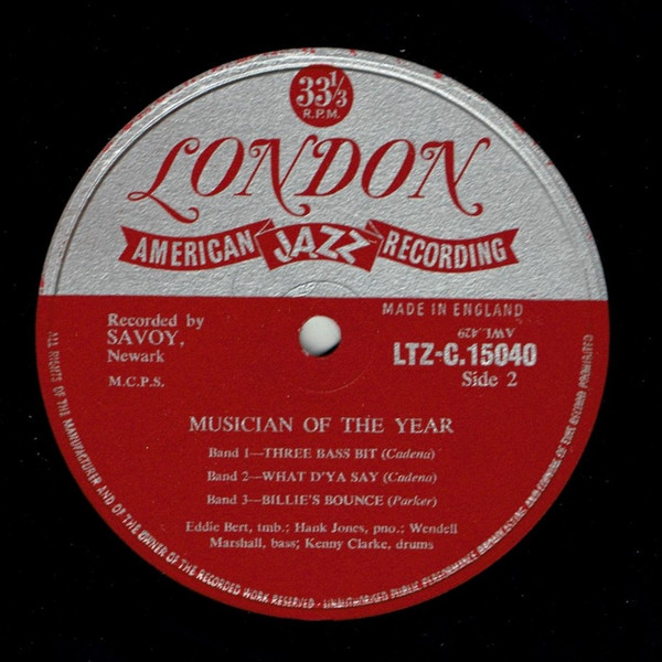 Eddie Bert - Musician Of The Year - Used Vinyl Record image 4
