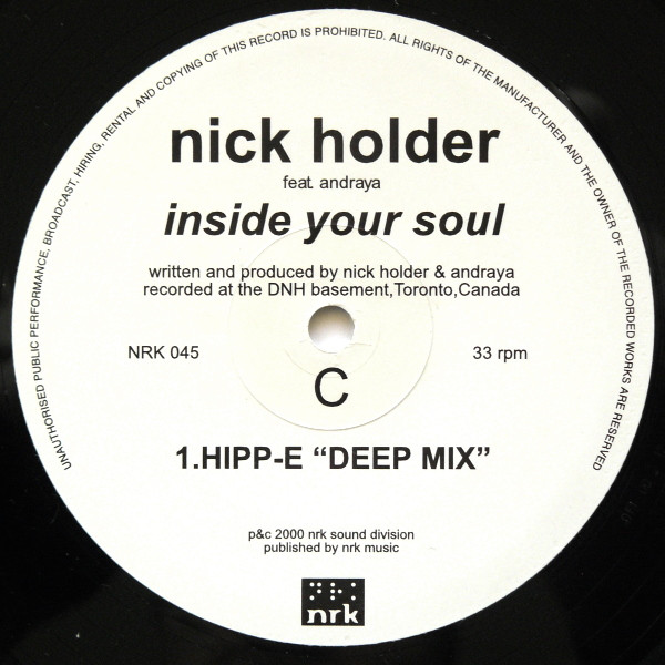 Nick Holder - Inside Your Soul - Used Vinyl Record 12" image 5