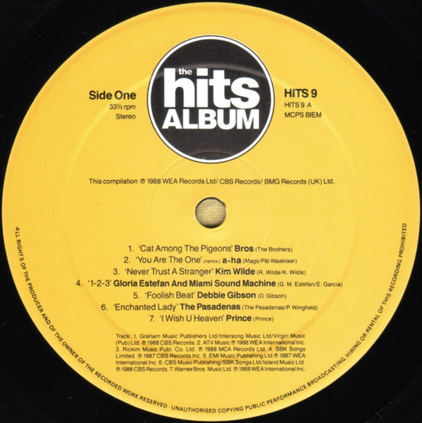 Various - Hits Album - Used Vinyl Record image 5