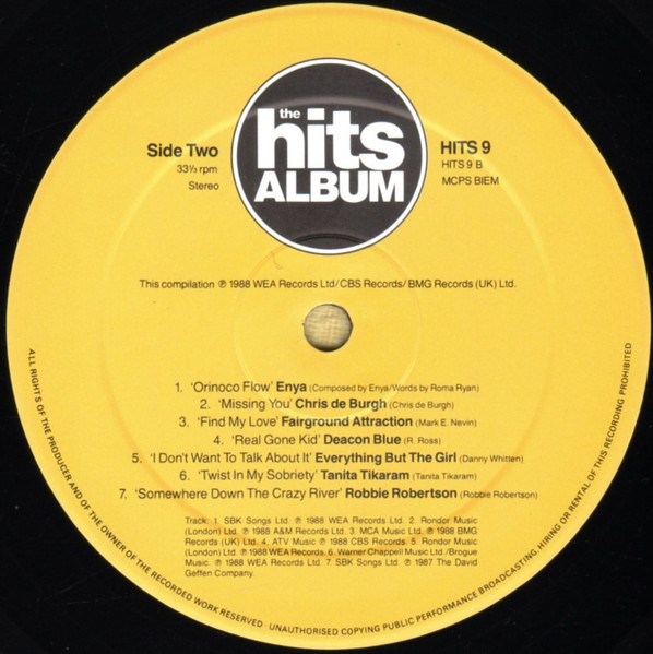 Various - Hits Album - Used Vinyl Record image 6