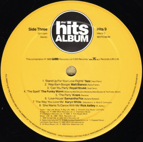 Various - Hits Album - Used Vinyl Record image 7