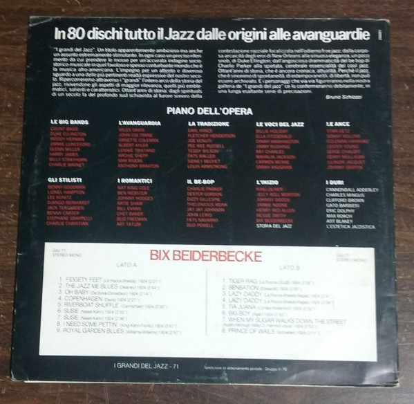Bix Beiderbecke - Used Vinyl Record image 2