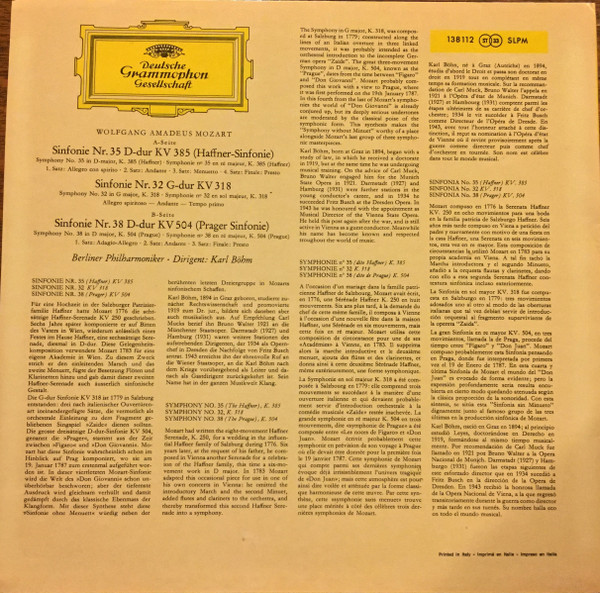 Wolfgang Amadeus Moz - Symphonien Nr. 35 »Haffner« · Nr. 32 G-Dur image 2