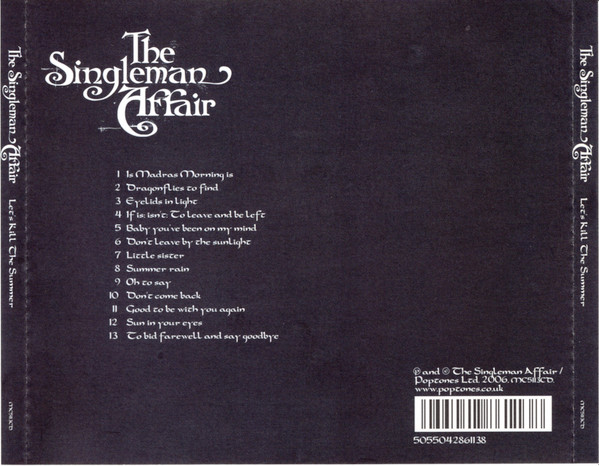 Singleman Affair - Let's Kill The Summer - Used CD image 2