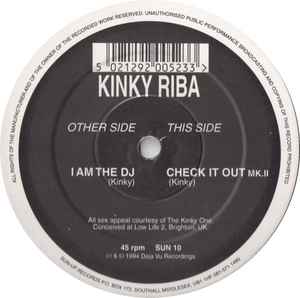 Kinky Riba - I Am The DJ / Check It Out (MK.II) - Used Vinyl Record 1 image 1