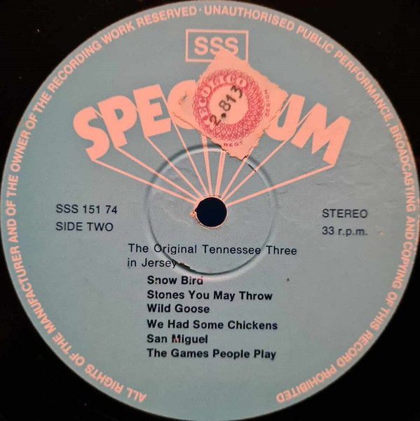 Original Tennessee T - In Jersey - Used Vinyl Record image 4