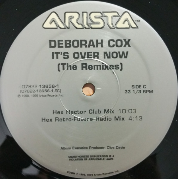Deborah Cox - It's Over Now (The Remixes) - Used Vinyl Record 12" image 5