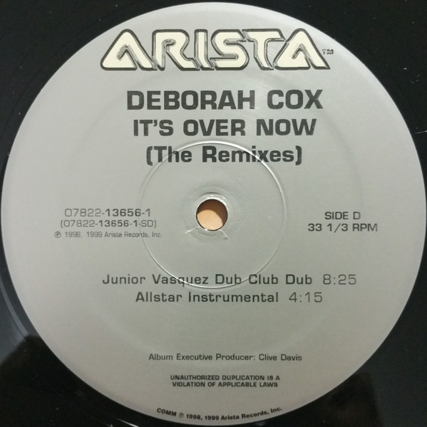Deborah Cox - It's Over Now (The Remixes) - Used Vinyl Record 12" image 6