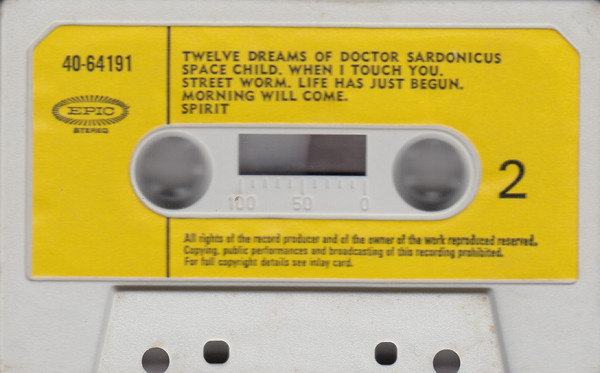 Spirit - Twelve Dreams Of Dr. Sardonicus - Used Cassette image 5