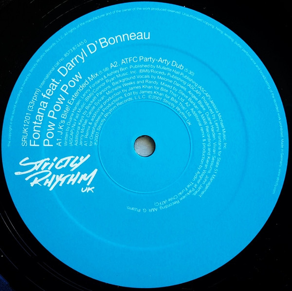 Lenny Fontana - Pow Pow Pow - Used Vinyl Record 12" image 4