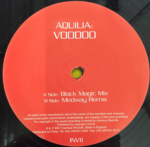 Aquilia - Voodoo - Used Vinyl Record 12" image 3