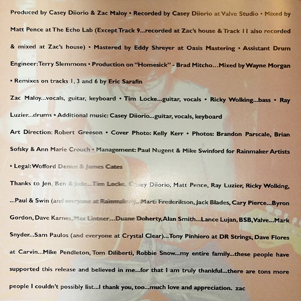 Zac Maloy - Life - Used CD image 3