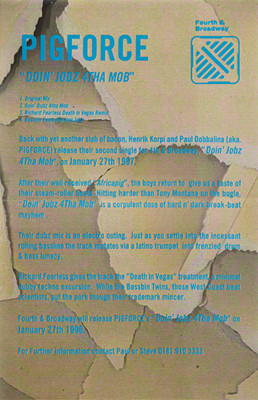 Pigforce - Doin' Jobz 4tha Mob - Used Vinyl Record 12" image 5