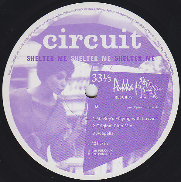 Circuit - Shelter Me - Used Vinyl Record 12" image 3