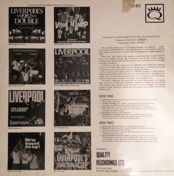 Liverpool F.C. - 13th title win - Used Vinyl Record image 2