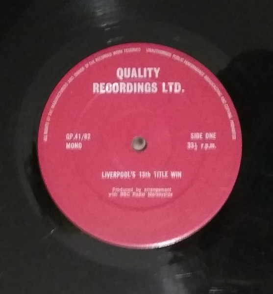 Liverpool F.C. - 13th title win - Used Vinyl Record image 3