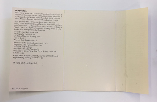 Bryan Ferry - se Foolish Things - Used Cassette image 3
