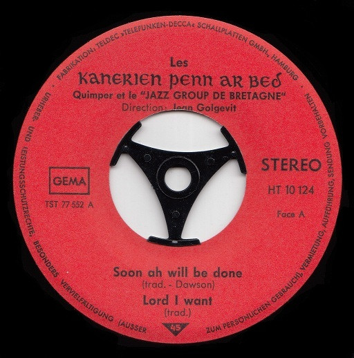 Les Kanerien Penn Ar - Chantent Avec Le - Used Vinyl Record 7" image 3