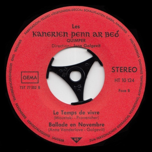Les Kanerien Penn Ar - Chantent Avec Le - Used Vinyl Record 7" image 4