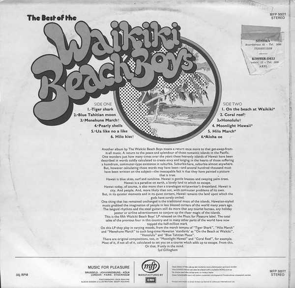 Waikiki Beach Boys - Best Of - Used Vinyl Record image 2