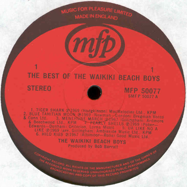 Waikiki Beach Boys - Best Of - Used Vinyl Record image 3