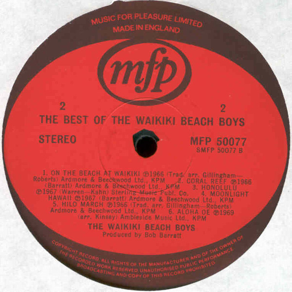 Waikiki Beach Boys - Best Of - Used Vinyl Record image 4
