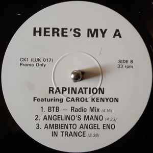 Rapino Brothers - Here's My A - Used Vinyl Record 12" image 1
