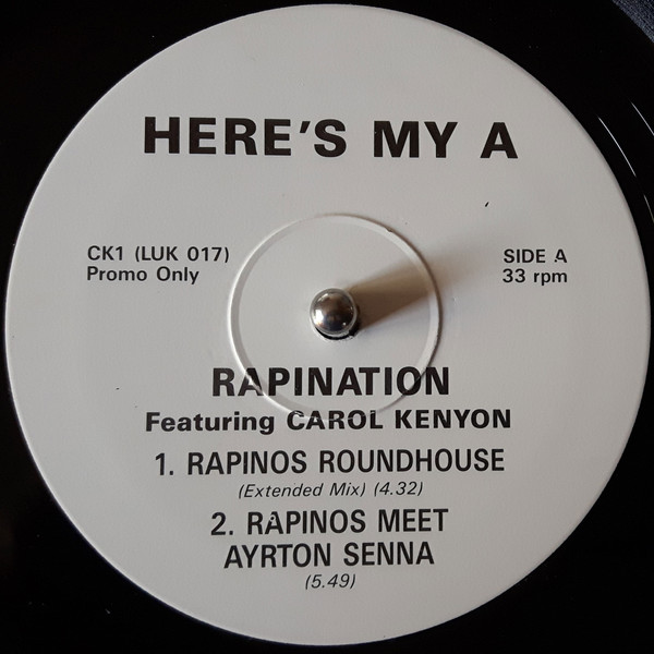 Rapino Brothers - Here's My A - Used Vinyl Record 12" image 2