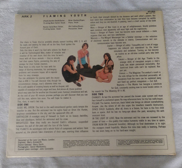 Flaming Youth - Ark 2 - Used Vinyl Record image 6