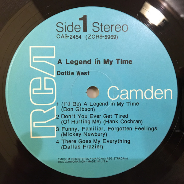 Dottie West - A Legend In My Time - Used Vinyl Record image 3