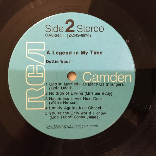 Dottie West - A Legend In My Time - Used Vinyl Record image 4
