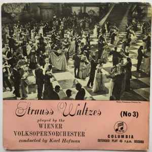 Wiener Volksopernorc - Strauss Waltzes (No. 3) - Used Vinyl Record 7" image 1