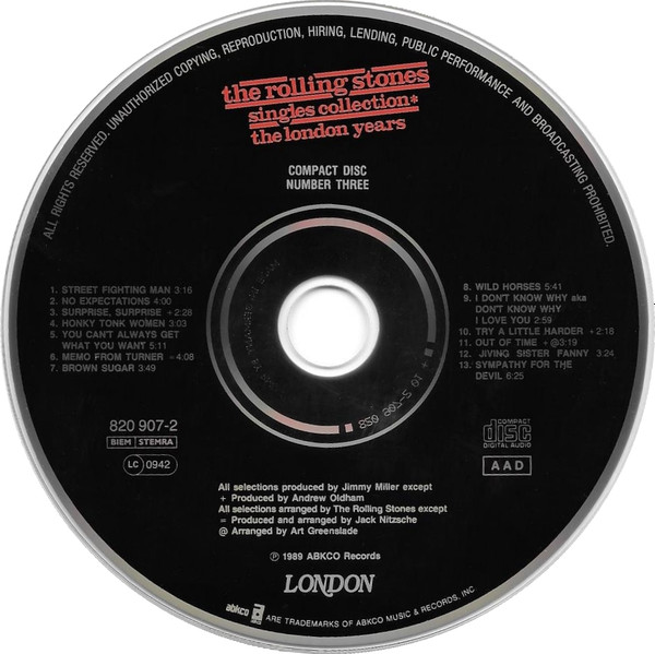 Rolling Stones - Singles Collection - The London Years - Used CD image 17
