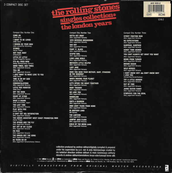 Rolling Stones - Singles Collection - The London Years - Used CD image 2