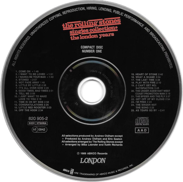 Rolling Stones - Singles Collection - The London Years - Used CD image 5