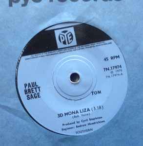 Paul Brett's Sage - 3D Mona Liza - Used Vinyl Record 7" image 1