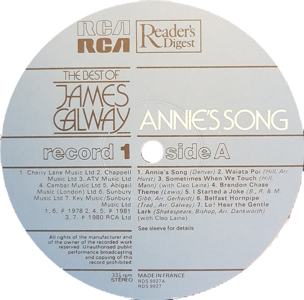 James Galway - Best Of - Used Vinyl Record image 11