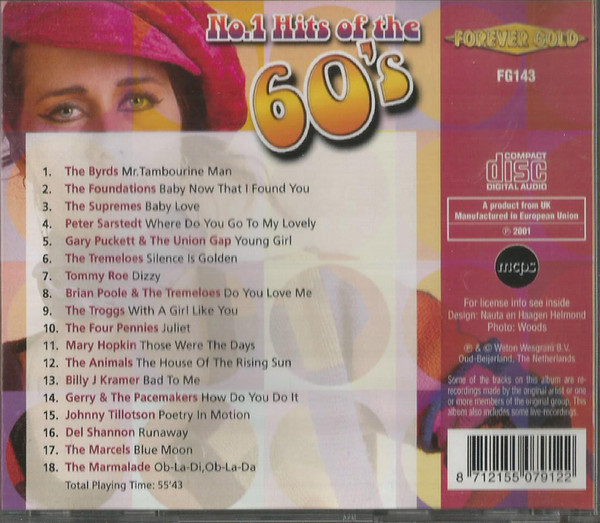 Various - No.1 Hits Of The 60's - Used CD image 2