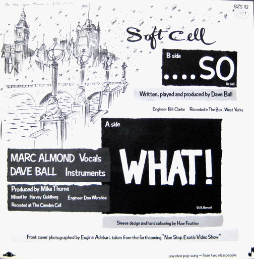 Soft Cell - What! - Used Vinyl Record 12" image 2