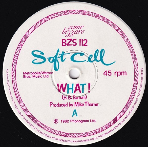 Soft Cell - What! - Used Vinyl Record 12" image 3