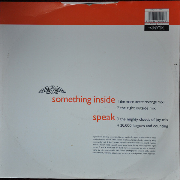 Deep Joy - Something Inside - Used Vinyl Record 12" image 2