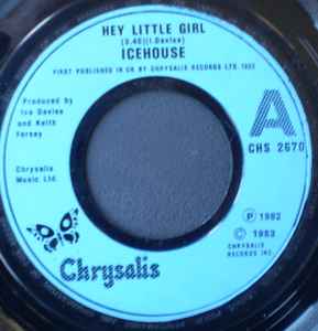 Icehouse - Hey Little Girl - Used Vinyl Record 7" image 1