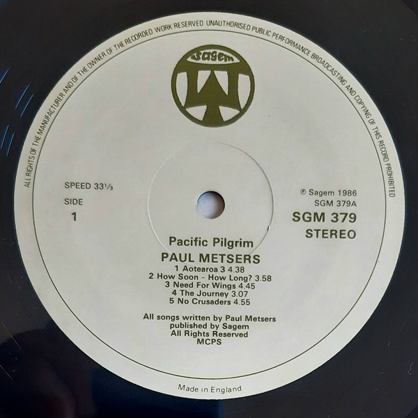 Paul Metsers - Pacific Pilgrim - Used Vinyl Record image 3