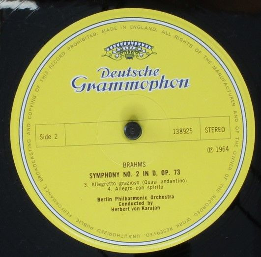Johannes Brahms - Brahms Symphony No. 2 - Used Vinyl Record image 4