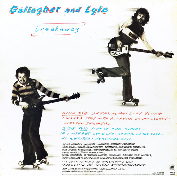 Gallagher & Lyle - Breakaway - Used Vinyl Record image 2
