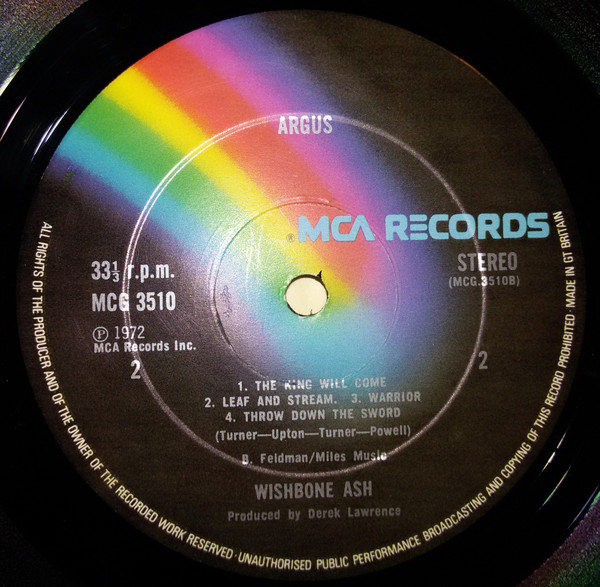 Wishbone Ash - Argus - Used Vinyl Record image 7
