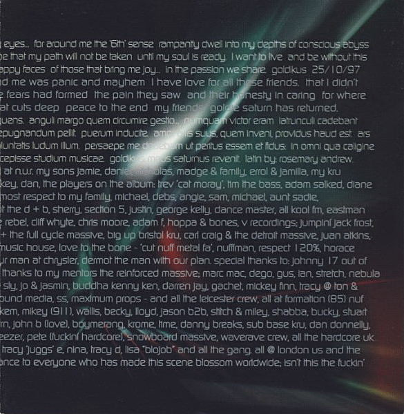 Goldie - Saturnz Return - CD image 11