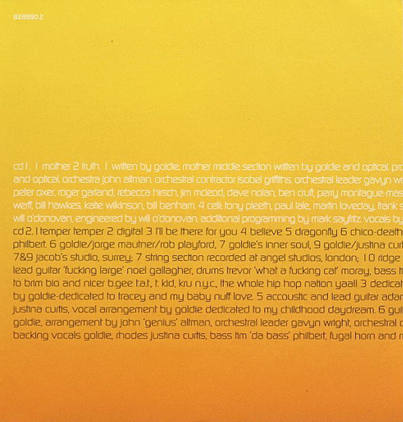 Goldie - Saturnz Return - CD image 5